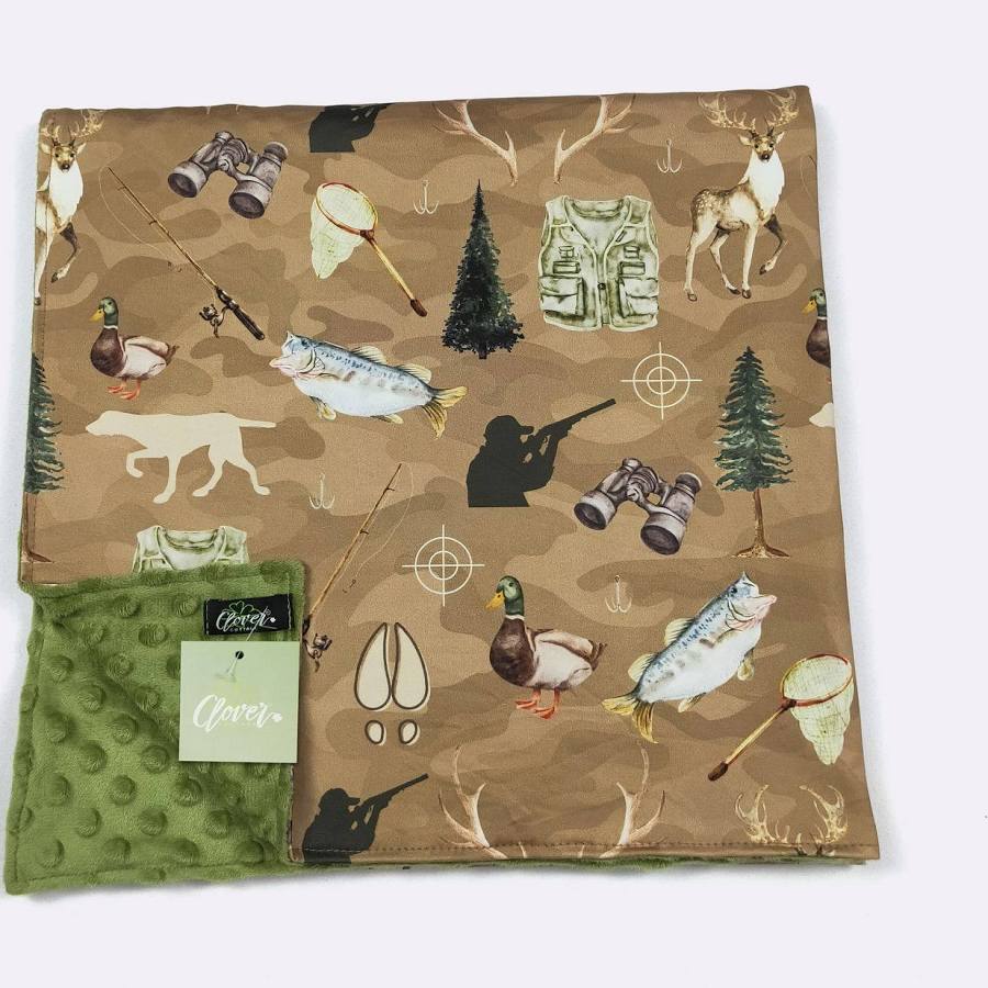 Out Hunting Baby Blanket