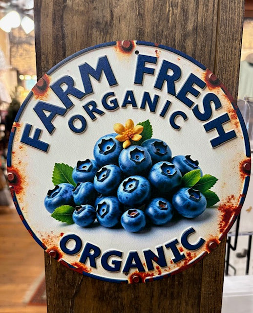 Farm Fresh Organic Blueberry Sign | Timber & Tweed Outfitters