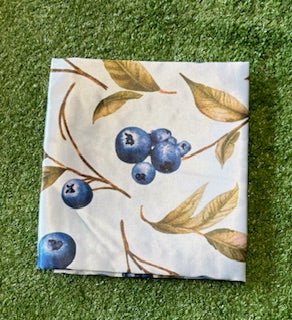 Blueberry Bloom Satin Bandana Scarf | Timber & Tweed Outfitters