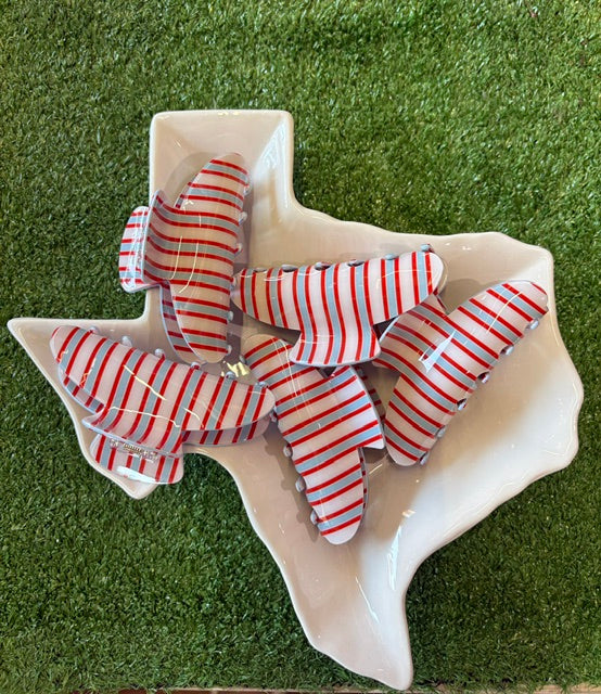 Red White And Blue Striped Claw Clip | Timber & Tweed Outfitters