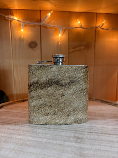 Leather & Cowhide Hip Flasks | Timber & Tweed Outfitters