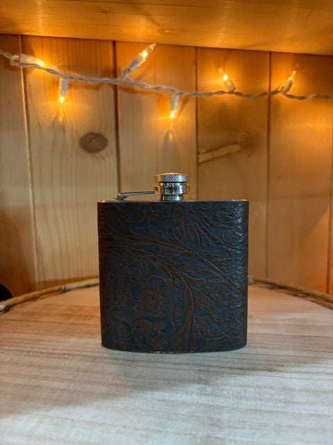 Leather & Cowhide Hip Flasks | Timber & Tweed Outfitters