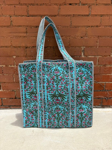 Large Quilted Tote Bag