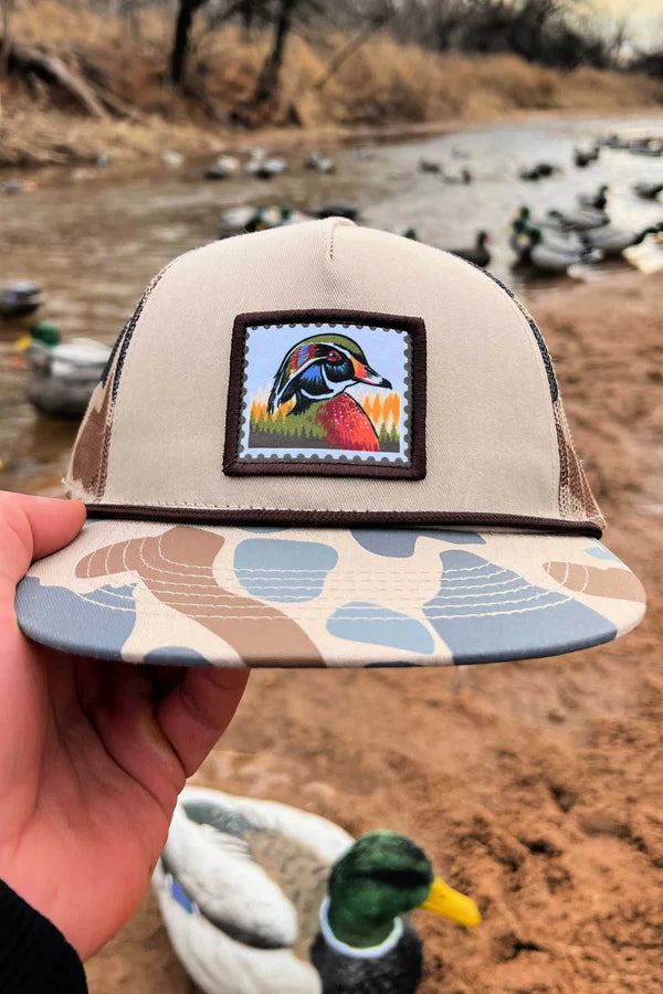 Camo Wood Duck Cap | Burlebo