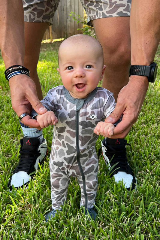 Baby Zip-Up Classic Deer Camo | Burlebo