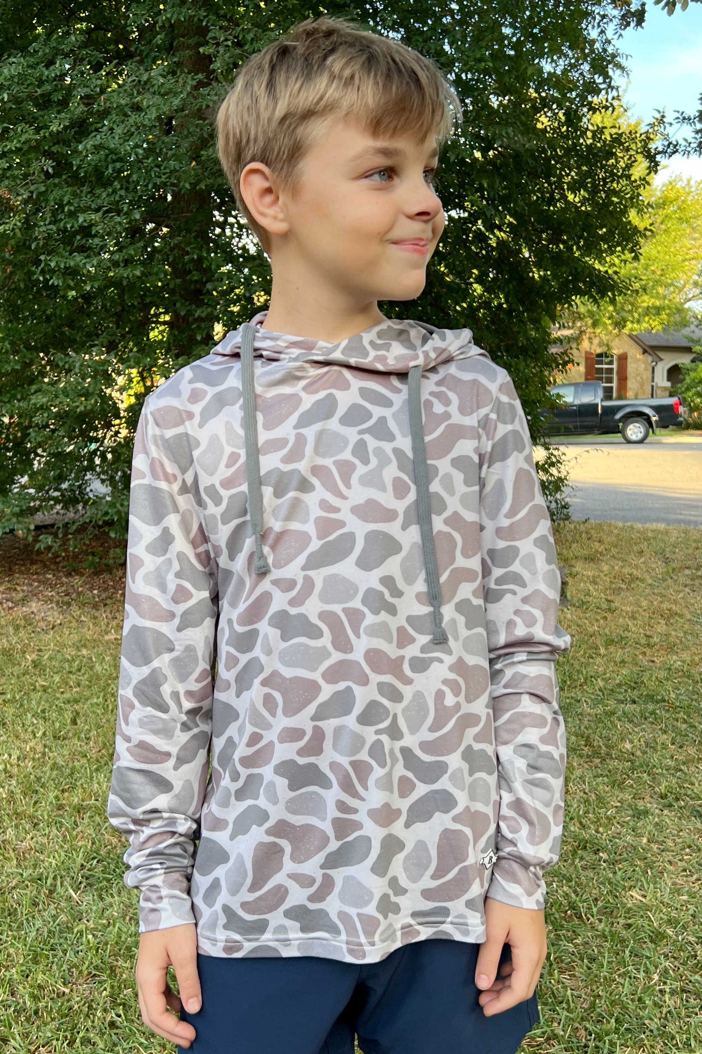 Youth Hoodie in Classic Deer Camo | Burlebo