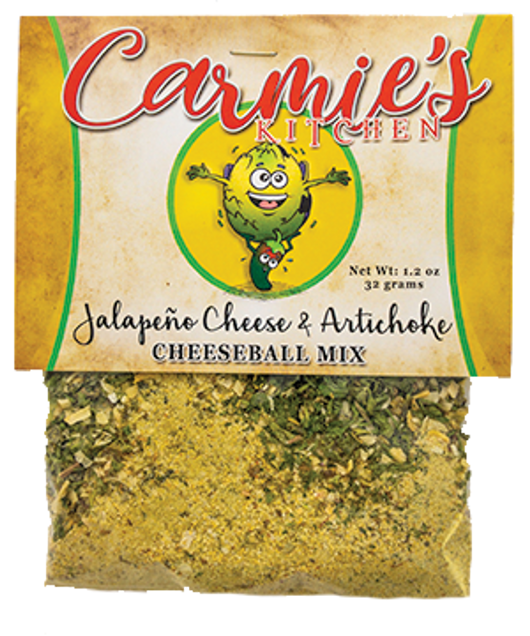 Jalapeno Cheese & Artichoke Cheeseball Mix | Carmie's Kitchen