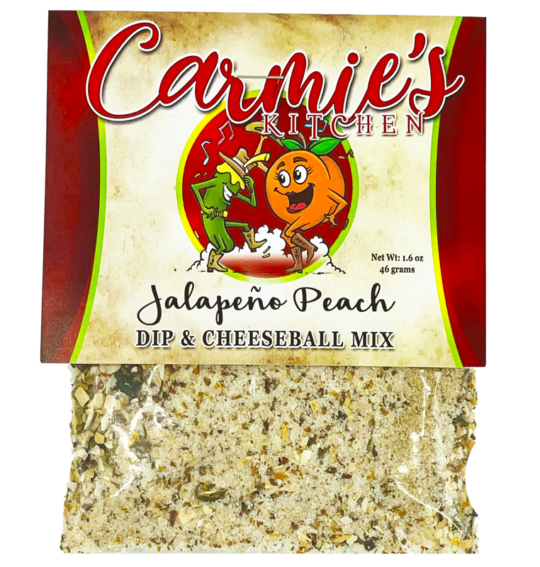 Jalapeno Peach Dip & Cheeseball Mix | Carmie's Kitchen