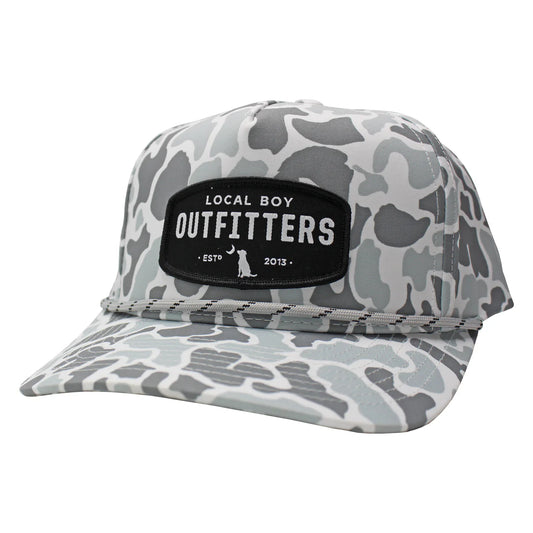 Youth Woven Patch High Crown Rope Hat | Local Boy Outfitters