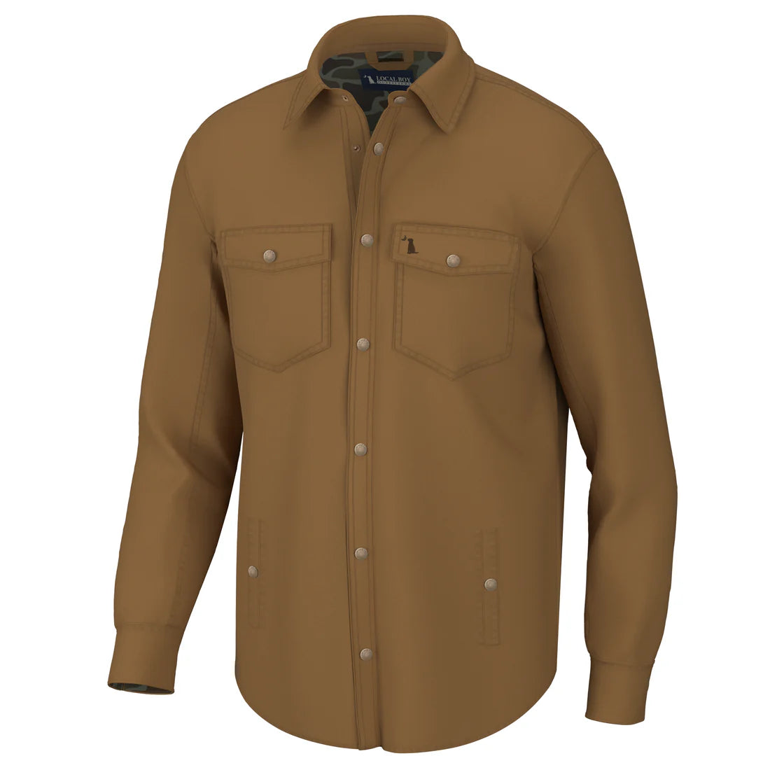 Sportsman Shacket in Rustic Oak | Local Boy Outfitters