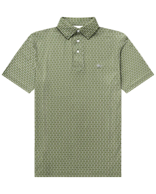 Serape Polo in Green