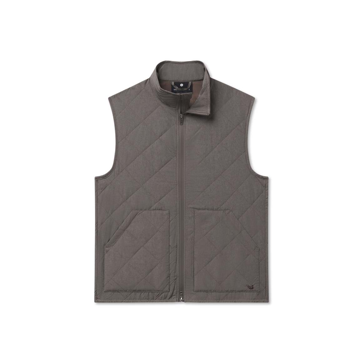 Bryson Ripstop Quilted Vest in Midnight Gray| Southern Marsh