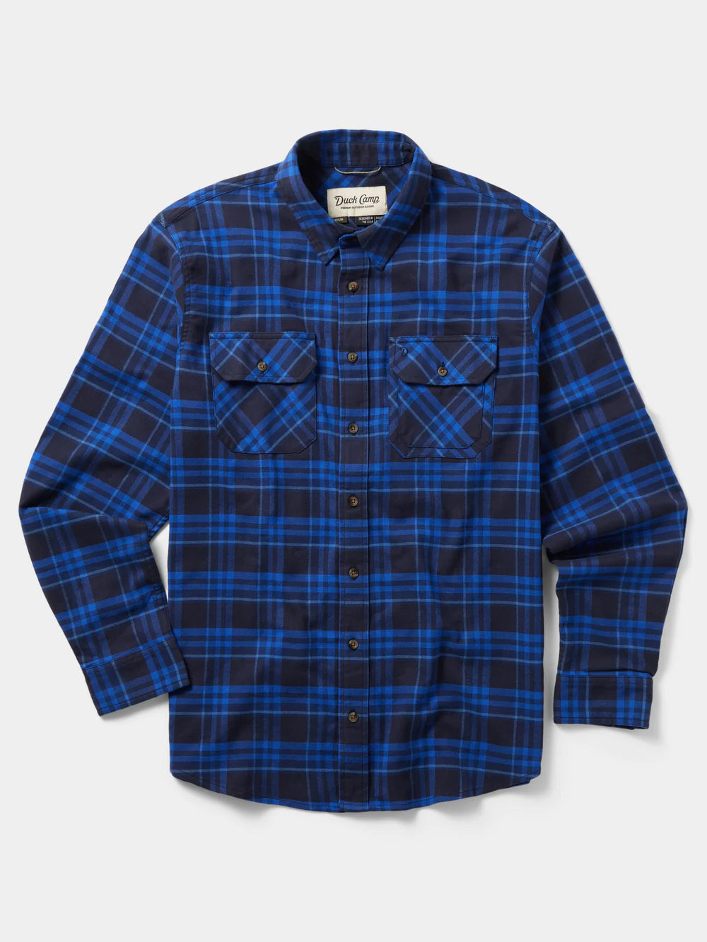 Campfire Flannel in Tide Plaid | Duck Camp