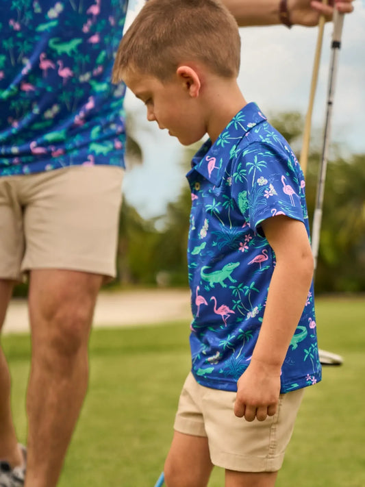 The Lil' Swamp & Circumstances Youth Performance Polo | Chubbies