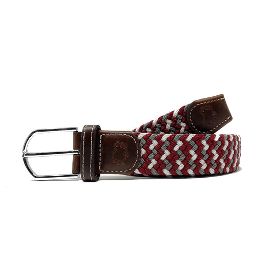 The Santa Fe Tri-Color Woven Stretch Belt | Roostas