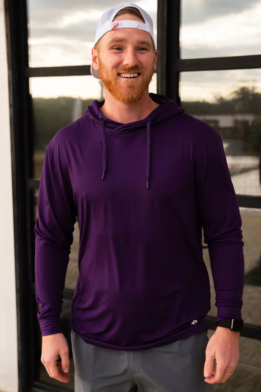 Performance Purple Hoodie | Burlebo