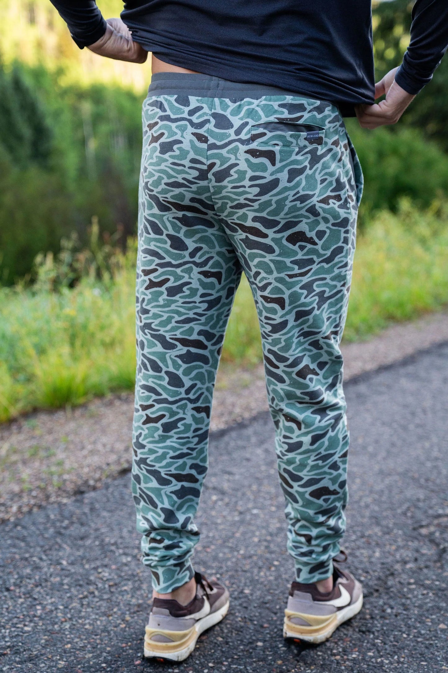 Fleece Joggers in Retro Duck Camo | Burlebo