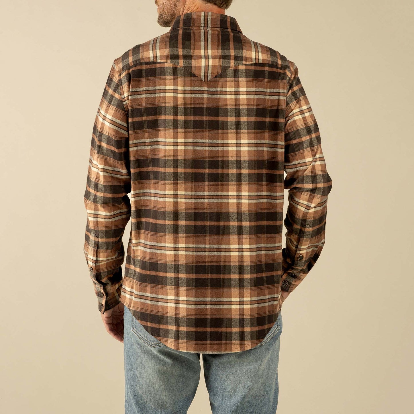 Moab Flannel Shirt in Brown/Black