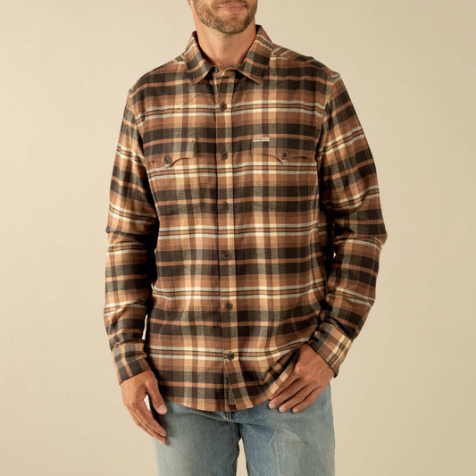 Moab Flannel Shirt in Brown/Black