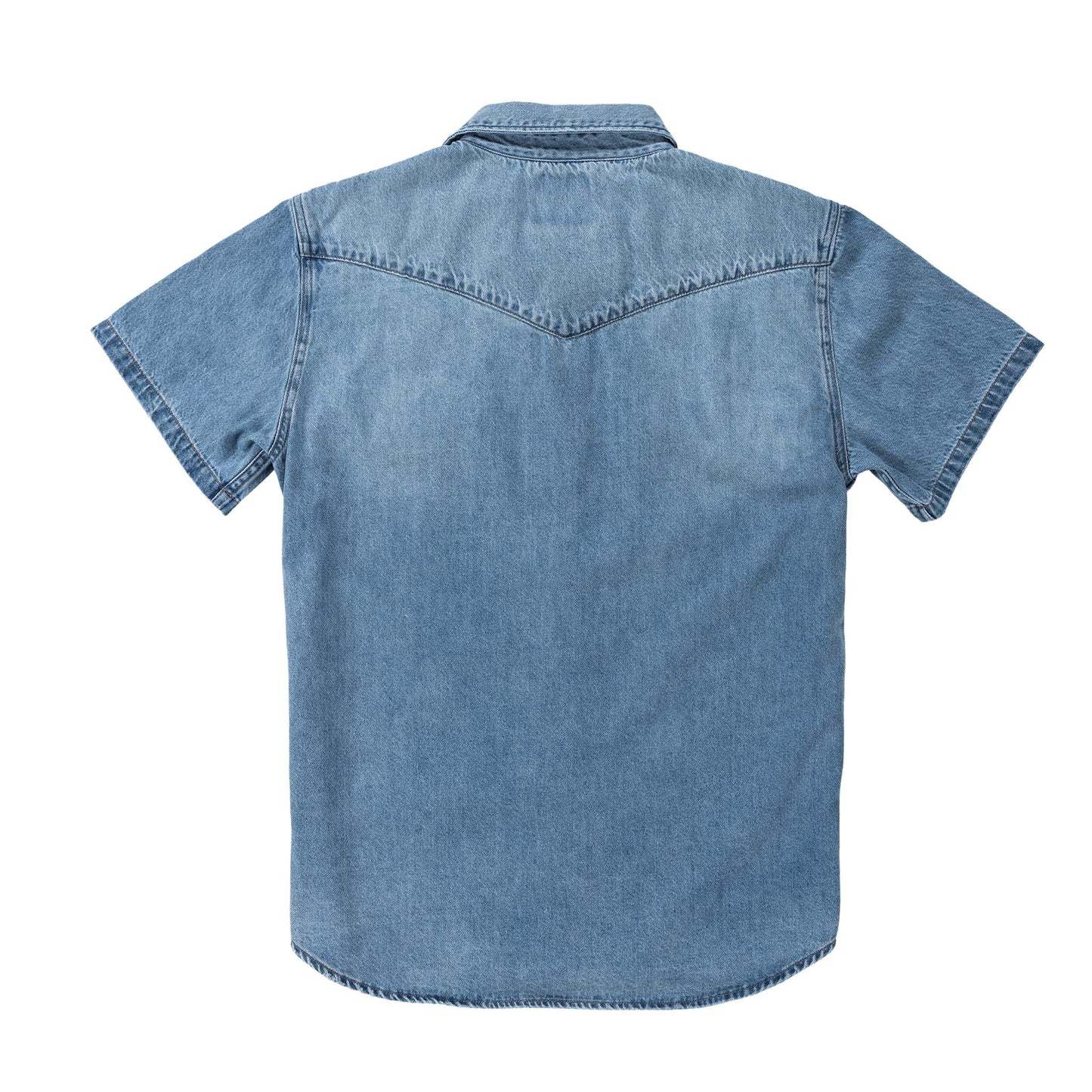 Wyatt Button Up Short Sleeve Vintage Denim | Sendero