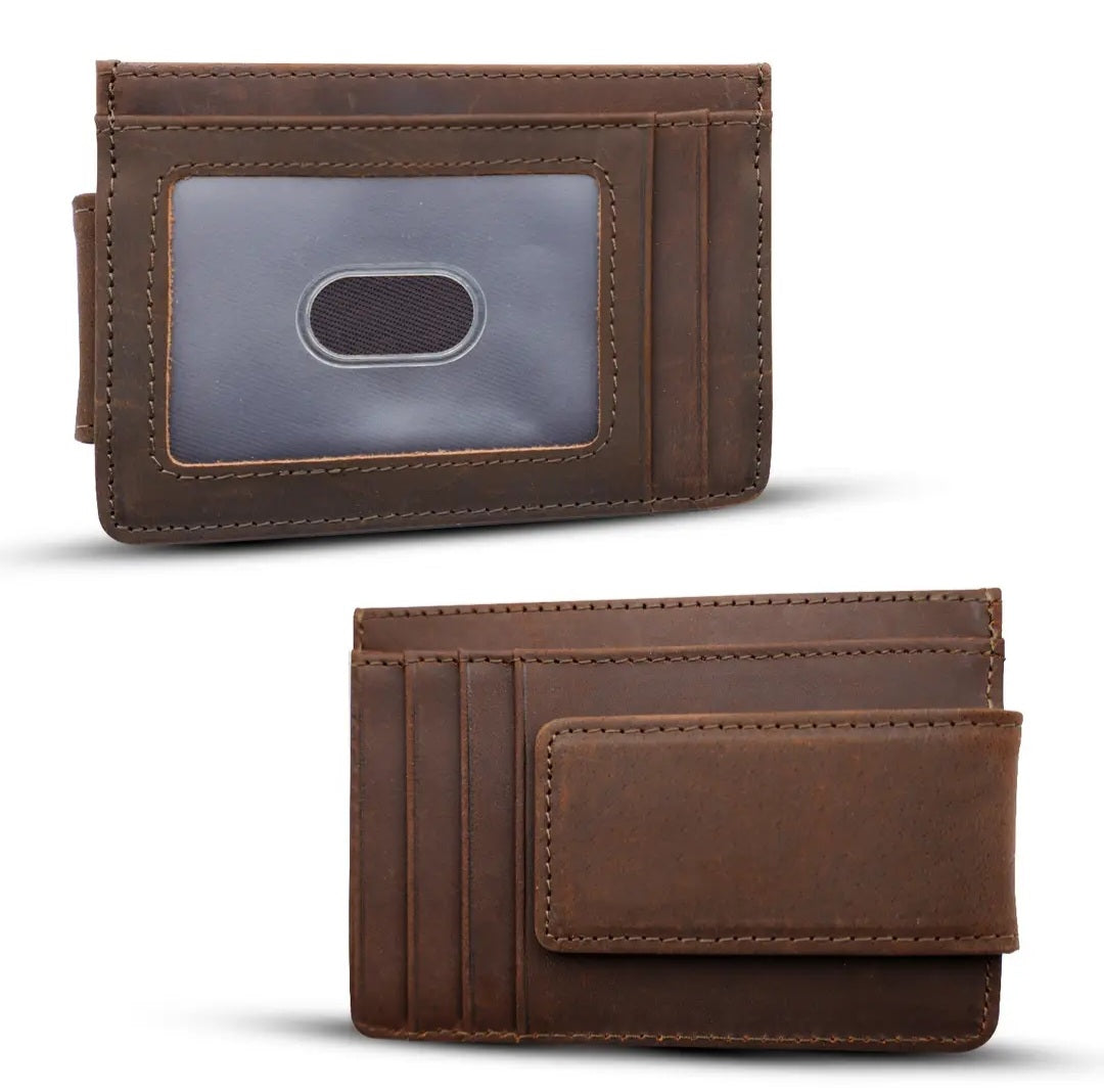 Leather Wallet w/Magnet Clip | American Leather Goods