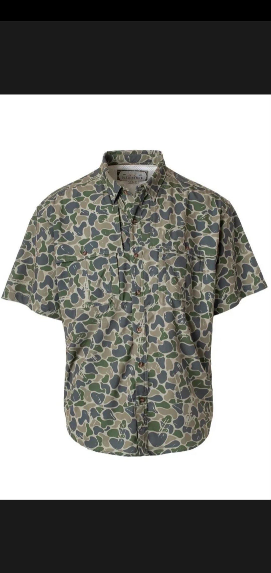 Backwoods Camo Button Down SS | Fieldstone