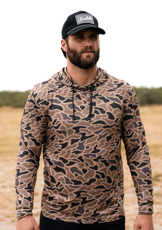 Performance Hoodie in Gauge Camo | Burlebo