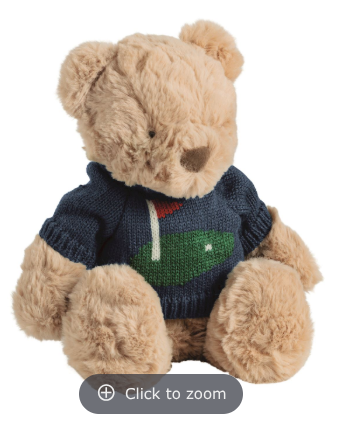 Birdie The Bear w/Golf Sweater | Mud Pie