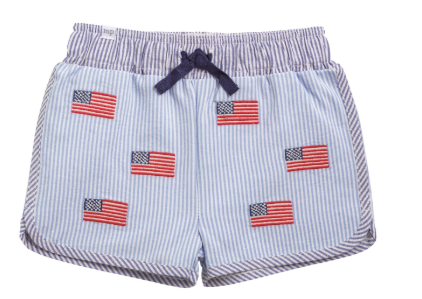 Embroidered Flag Trunk | Mud Pie