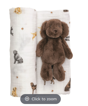 Lab Swaddle & Rattle | Mud PIe