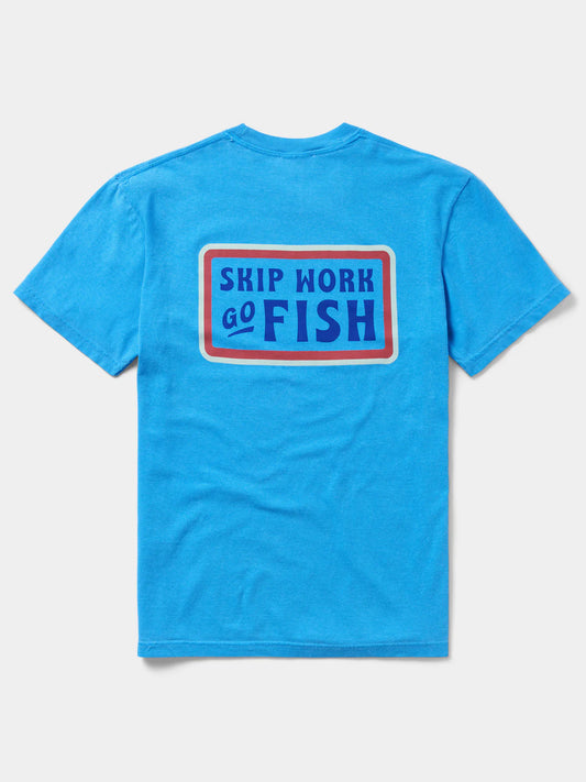 Skip Work T-Shirt in Vintage Royal Blue| Duck Camp