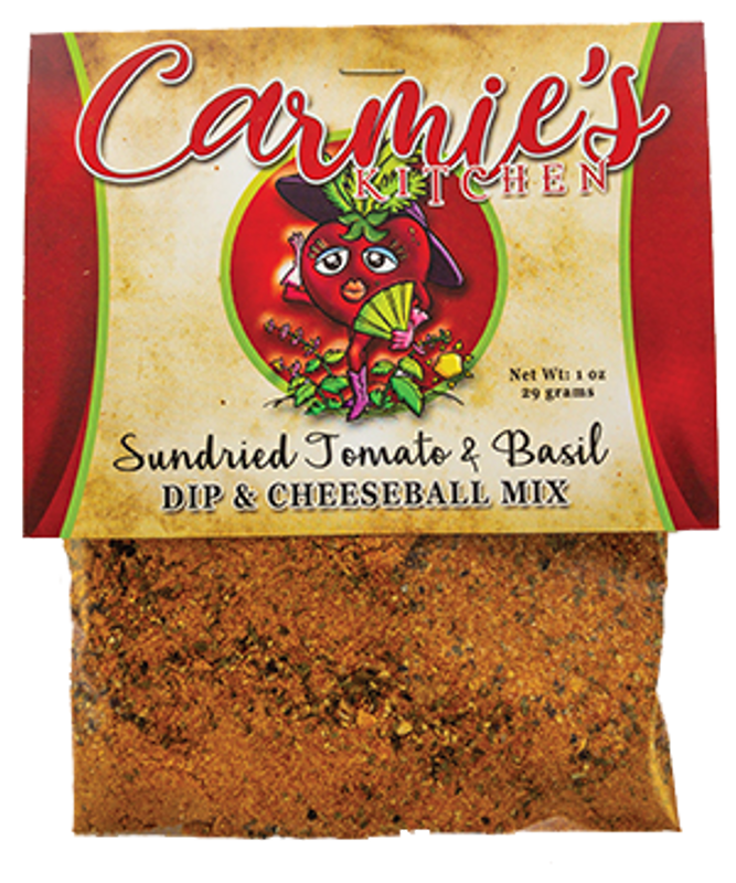 Sundried Tomato & Basil Dip & Cheeseball Mix | Carmie's Kitchen