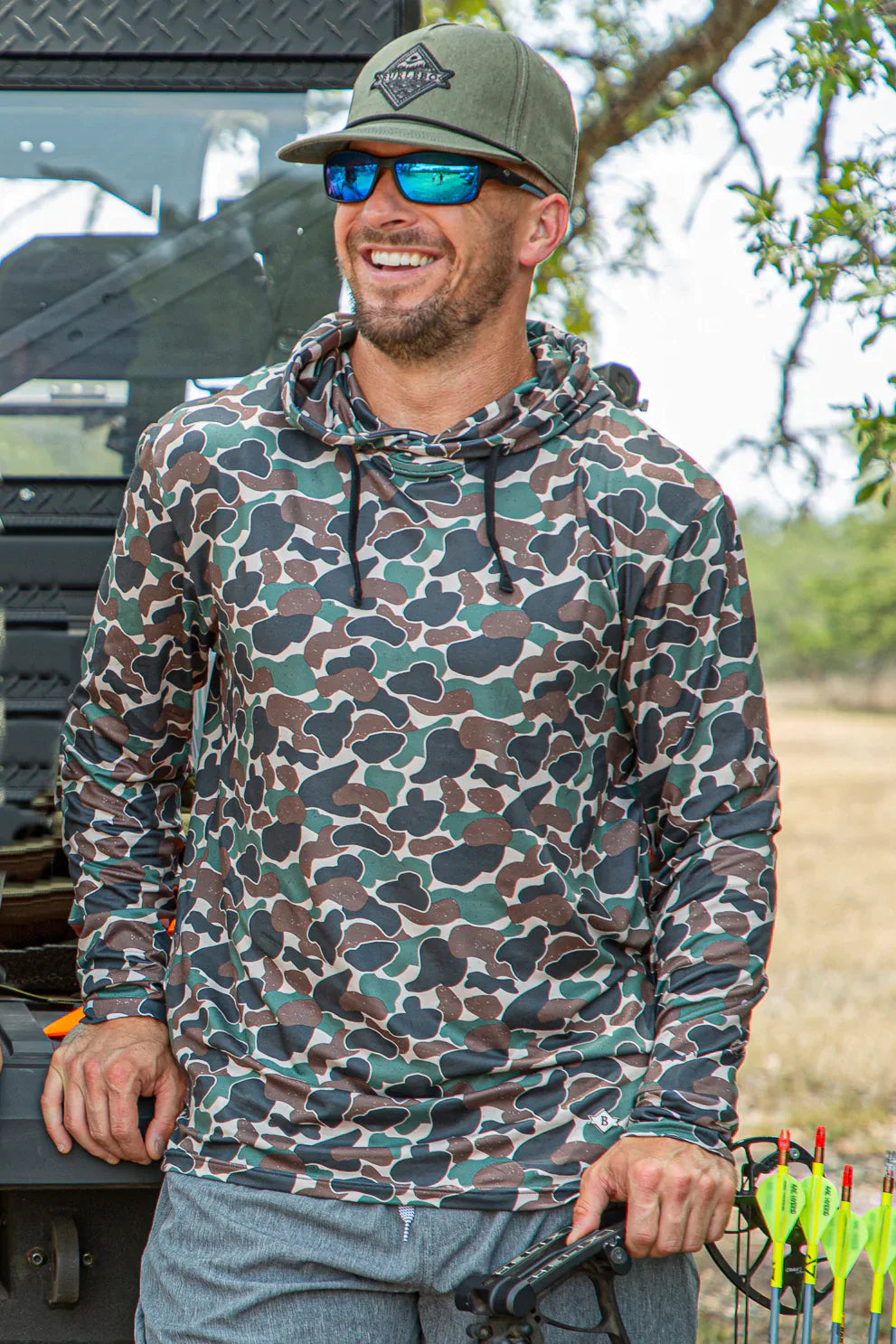 Performance Hoodie Throwback Camo | Burlebo