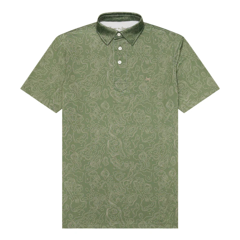 Big Bend Topo Polo in Agave | Texas Standard