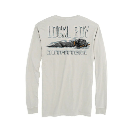 Youth L/S Fetch Black Lab T-Shirt | Local Boy Outfitters