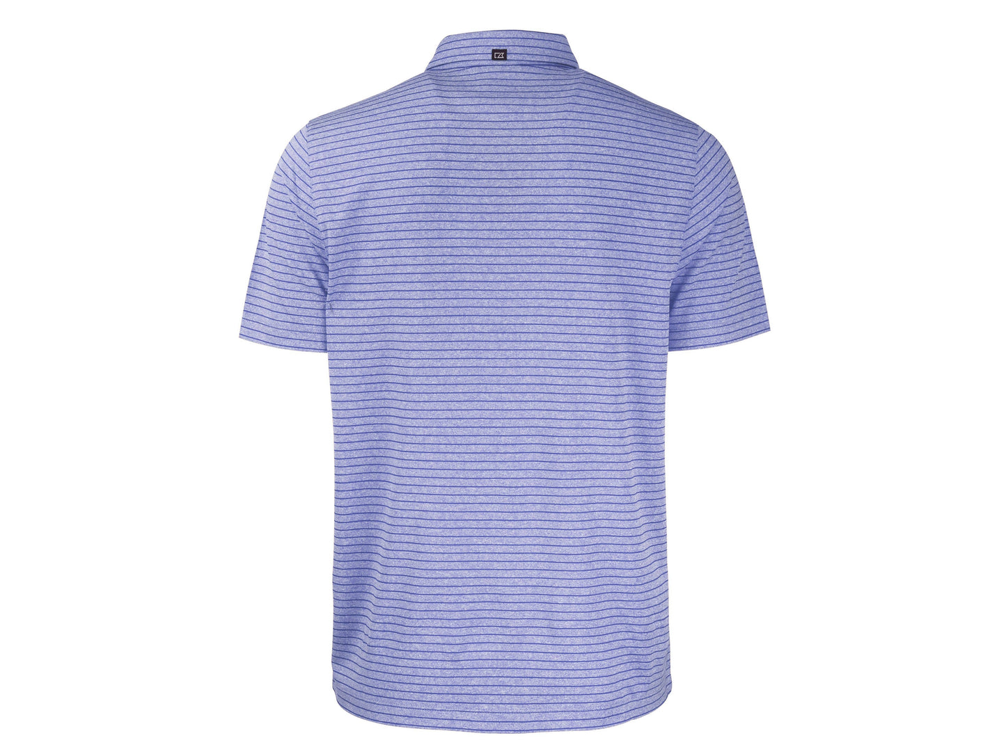 Cutter & Buck Forge Eco Heather Stripe Recycled Mens Polo: College Purple Heather / Large / MCK01303