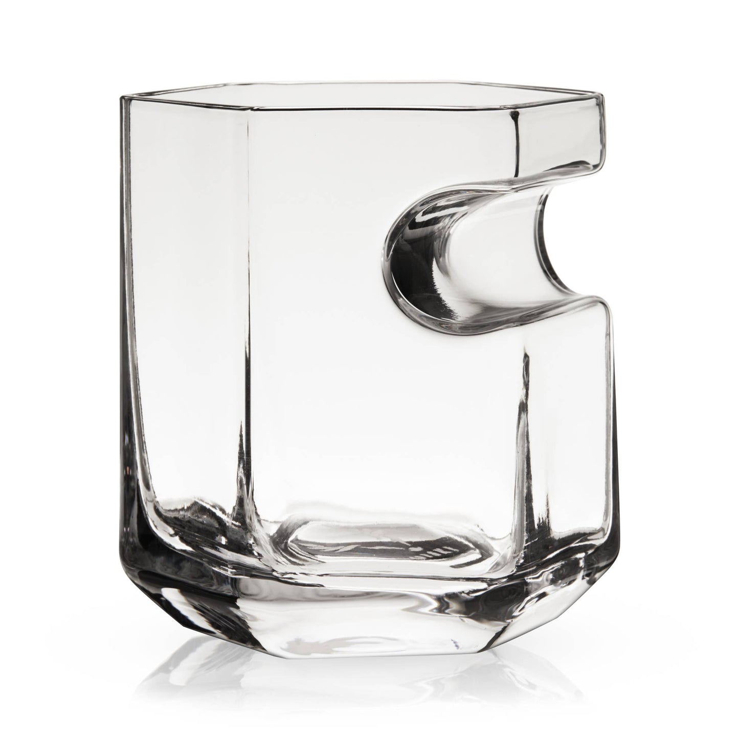 Raye™ Crystal Glass w/Builtin Cigar Holder | Viski