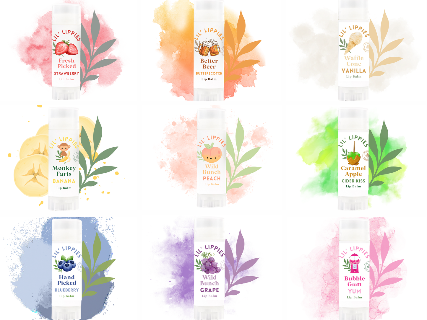The Little Flower Soap Co - Blueberry Lip Balm - Lil' Lippies Kids