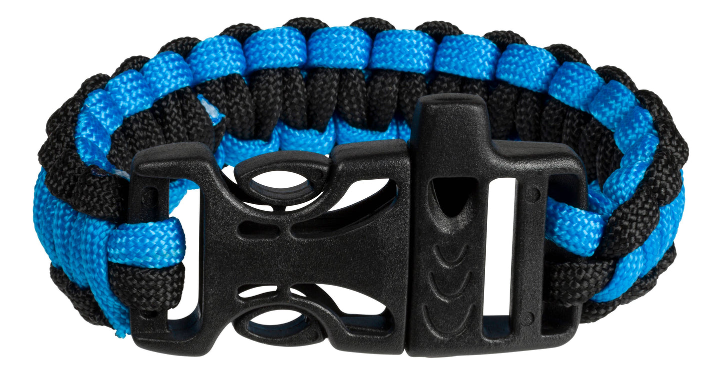 Outdoor Discovery Survival Bracelet With Whistle