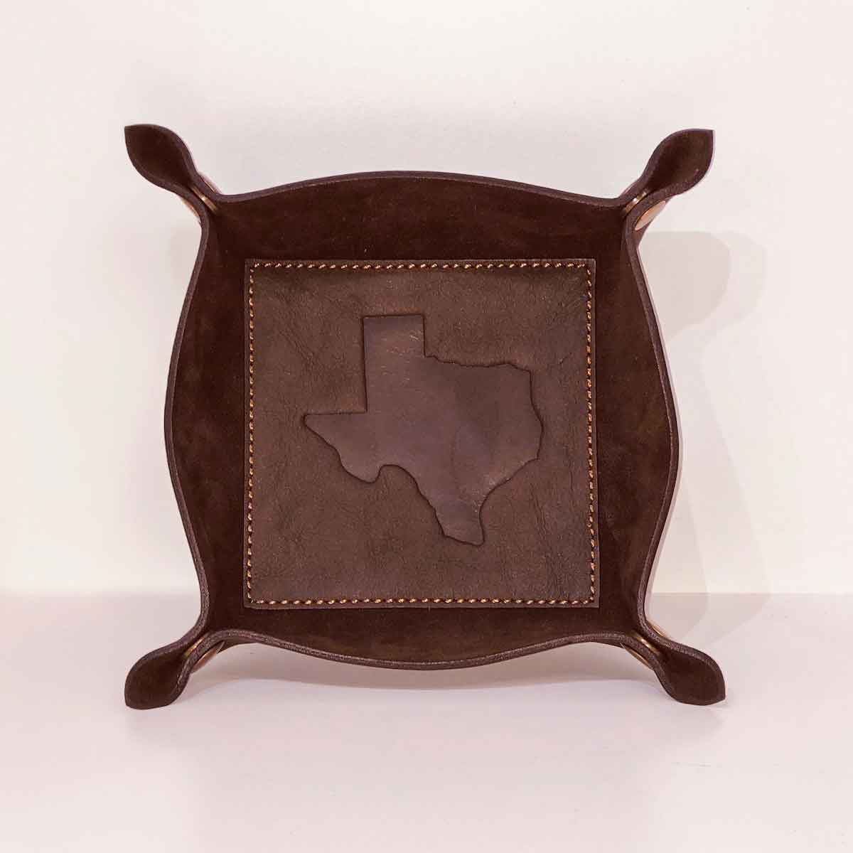 Texas Leather Embossed Valet Tray | The Royal Standard