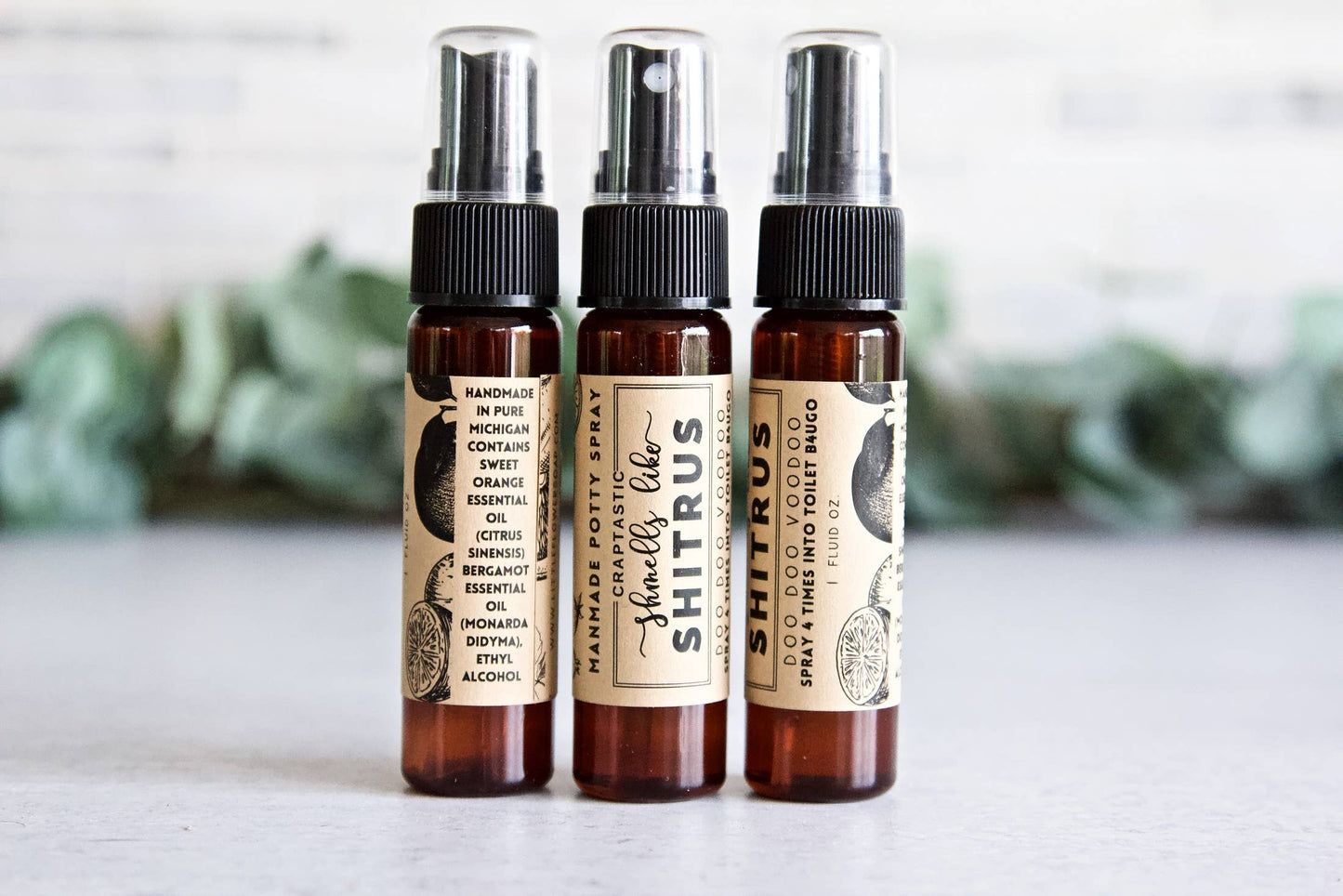 Toilet Spray in Shmells Like Shitrus (Citrus) | The Little Flower Soap Co