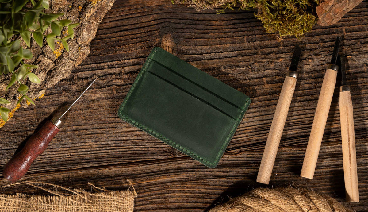 Leather Card Holder Wallet, Handmade Wallet for Men | American Leather Goods