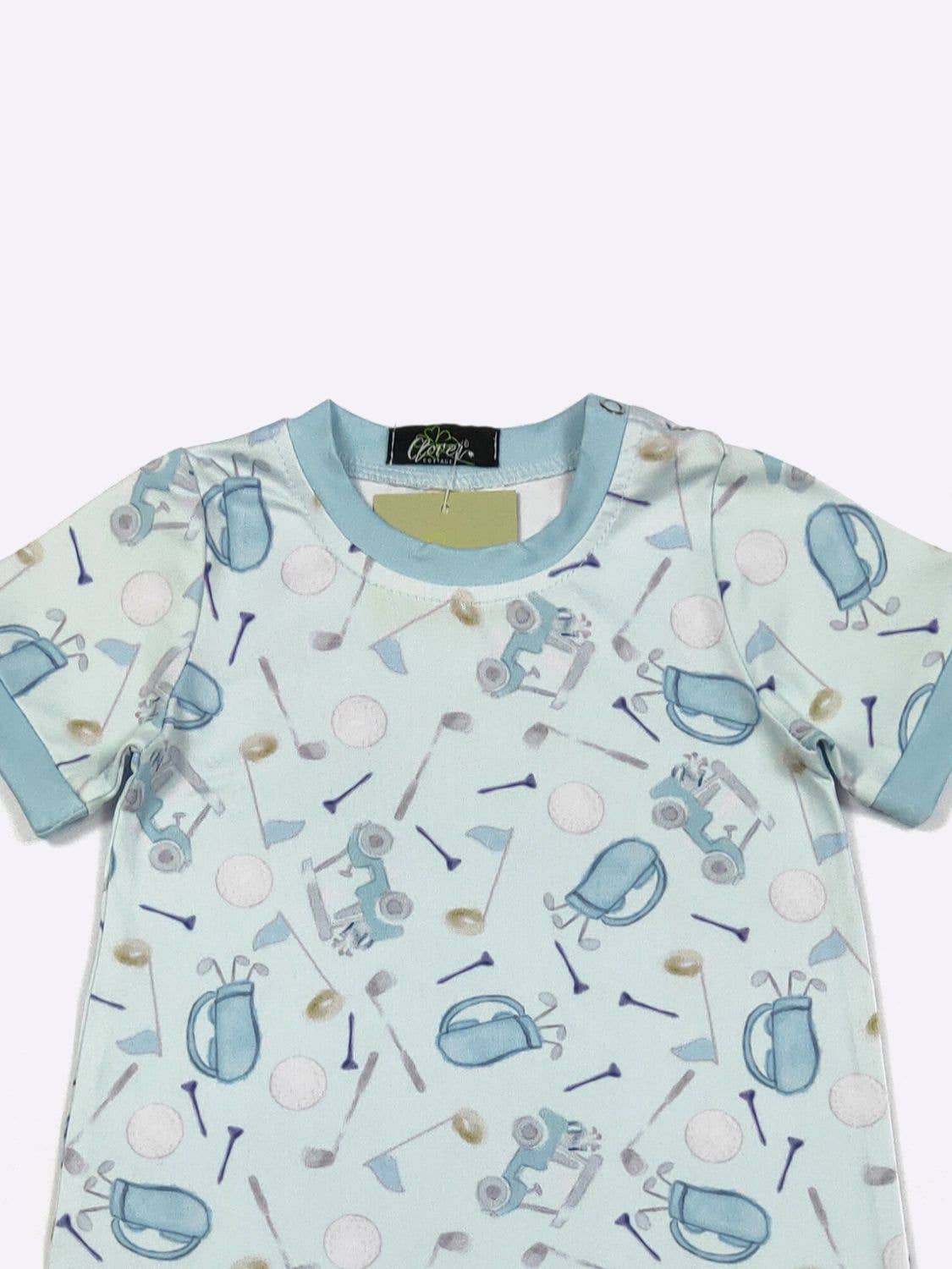 Hole in One Boy Romper | Clover Cottage