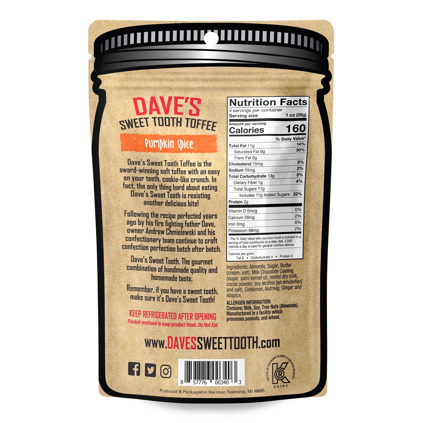 Pumpkin Spice Pouch| Dave's