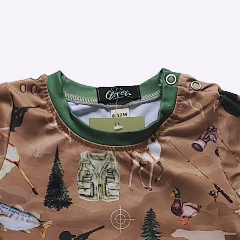 Out Hunting Boy Romper