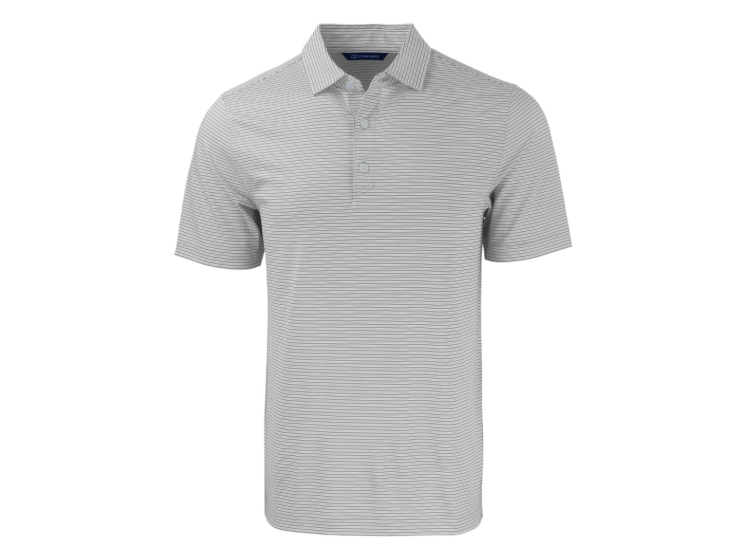 Cutter & Buck Forge Eco Double Stripe Recycled Mens Polo: College Purple/White / Medium / MCK01302