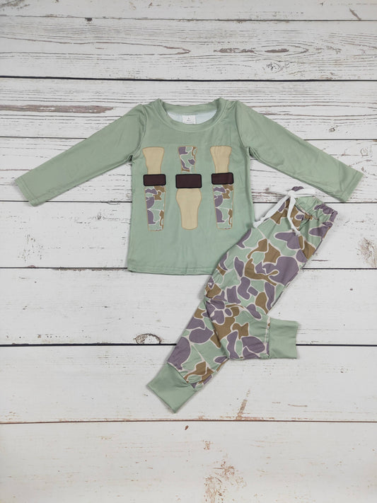 Boys Duck Camouflage Pants Set| SK