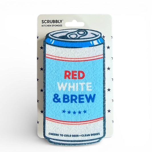 Wine Wash Co. - Beer Scrubbly - Patriotic Blue
