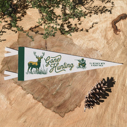 Gone Hunting Felt Pennant | Benoit's Design