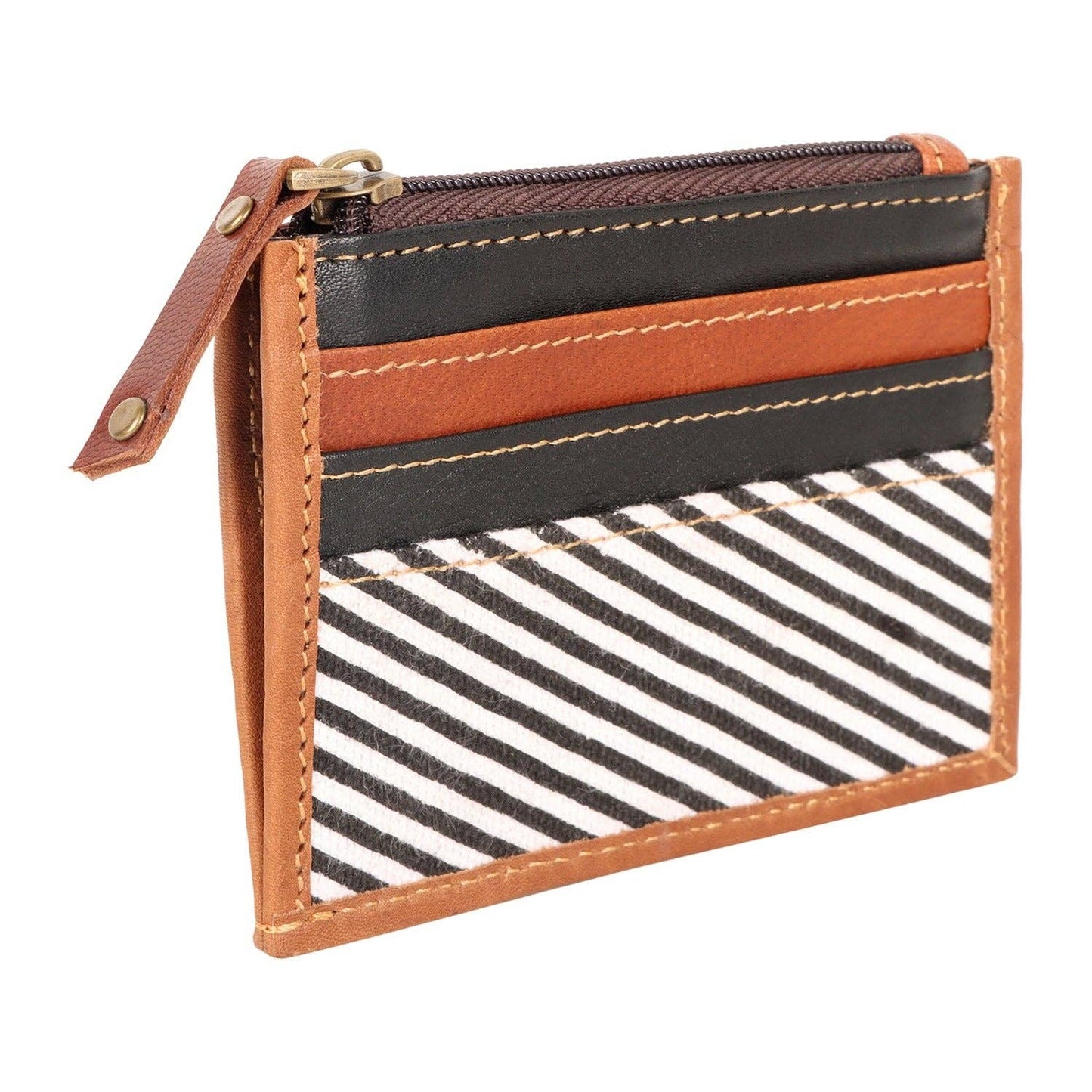 Black Stripe Credit Card Wallet